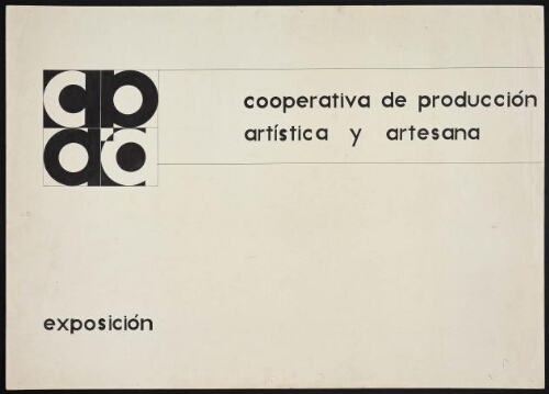 Diseño del logotipo y tarjetas de la Cooperativa de Producción Artística y Artesana