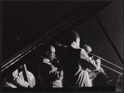 Louis Armstrong, Trummy Young, Arvell Shaw y Edmond Hall, Windsor Palace, Barcelona