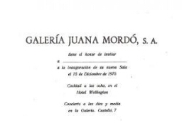 Archivo de la Galería Juana Mordó - Donación de Helga de Alvear