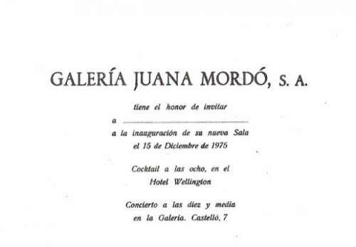 Archivo de la Galería Juana Mordó. Donación de Helga de Alvear