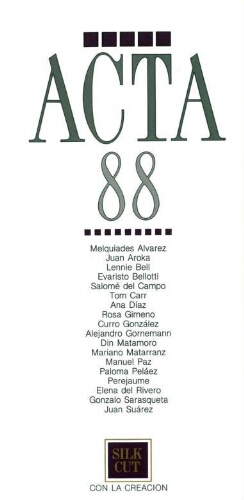 Acta 88: Palacio de Velázquez, 28 enero-3 abril 88.
