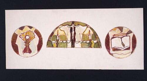 Sin título (Boceto para vidriera para la Capilla del Seminario de Montbrison, Francia)