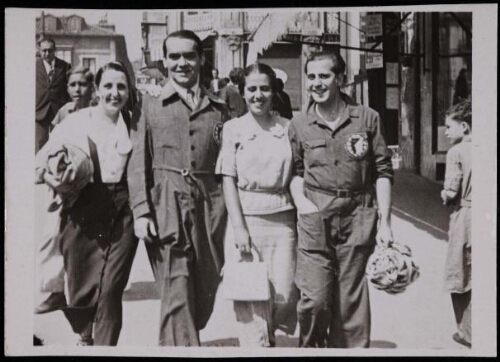 María del Carmen García Lasgoity, Federico García Lorca, Isabel García Lorca y Jacinto Higueras (Santander)
