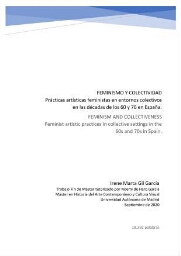 Feminismo y colectividad - Prácticas artísticas feministas en entornos colectivos en las décadas de los 60 y 70 en España