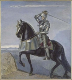 Hernán Cortés ecuestre