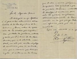 [Carta], 1909 oct. 5, Madrid, a Alejandro Ferrant, [Madrid?]