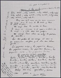 Poema de las cositas (dedicado a Sebastián Gasch) ; El ojo de la perdiz es encarnado [poemas], 1927 nov. [1?], Figueras, a Pepín Vello [sic], Sevilla