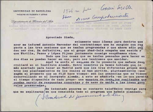 [Carta] 1974 feb., Barcelona, a Simón [Marchán]