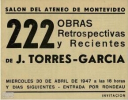 222 obras retrospectivas y recientes de J. Torres García 