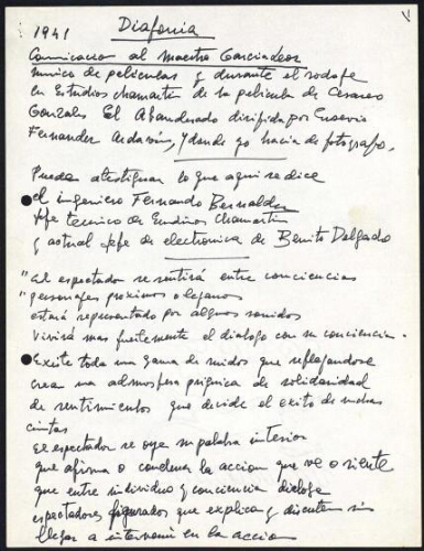 Diafonía :comunicación al maestro García Leor.