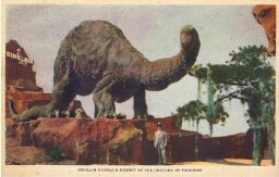 Sinclair dinosaur exhibit at the Century of Progress