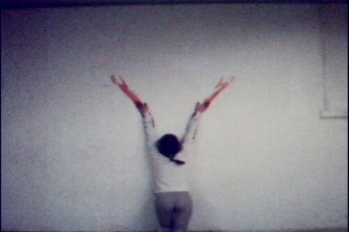 Untitled (Blood Sign #2/Body Tracks) (Sin título [Señal de sangre n.º 2/Huellas del cuerpo])