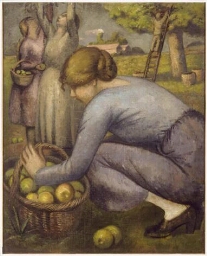 La récolte de pommes (La recolección de las manzanas)