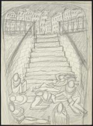 L’escalier du métro (croquis I) (Escalera de metro [croquis I])