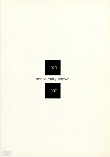 Aniversary shows 1973-1997