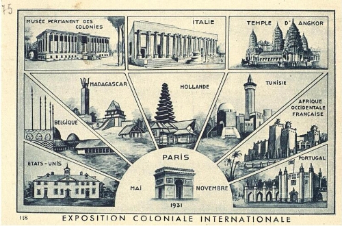 Exposition coloniale internationale: Paris, mai-novembre 1931.