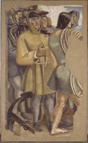 El marinero del ancla (Réplica del fresco de La Rábida)