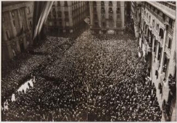Manifestación en favor del Estatuto de autonomía. Barcelona, abril 1932