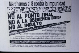 Afiche Marcha contra la impunidad