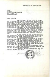 Carta del Instituto de Arte Contemporáneo al Director de la Dirección de Aeronáutica