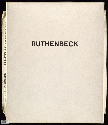Rainer Ruthenbeck: Städtisches Museum Mönchengladbach, 11. Januar bis 20. Februar 1972 /
