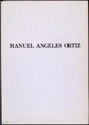 Manuel Ángeles Ortiz: [febrero 1977, Galería Juana Mordó, Madrid].