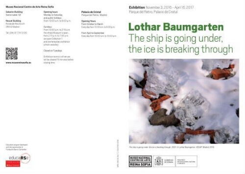 Lothar Baumgarten: the ship is going under, the ice is breaking through.