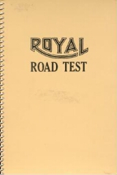 Royal road test