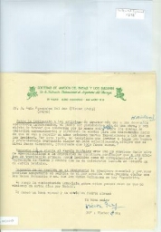 [Carta], 1952 ag. 7, Madrid, a Luis Fernández del Amo, Madrid