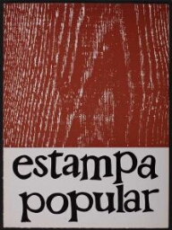Cartel/folleto de la exposición «Estampa Popular». Galería Antonio Machado