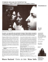 Primera década en perspectiva: videoarte y medios alternativos en los Estados Unidos : del 1 al 25 de octubre de 1997 : Museo Nacional Centro de Arte Reina Sofía,  Departamento de Obras de Arte Audiovisuales.