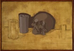 Crâne et bougies (Cráneo y velas)