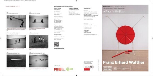 Franz Erhard Walther: a place for the body : exhibition April 6-September 10, 2017, Palacio de Velázquez.