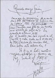 [Carta] 1988 diciembre 22, Berlín, a Simón [Marchán]