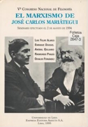 El marxismo de José Carlos Mariátegui