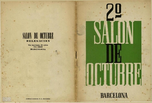 2º Salón de octubre: del 8 al 28 de octubre, 1949 /