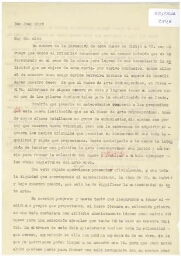 [Borrador de carta], [1956?], Madrid, a Joan Miró