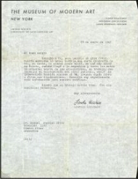 [Carta de] Lincoln Kirstein, New York, 29 de enero de 1943, a Manuel Ángeles Ortiz, Buenos Aires /