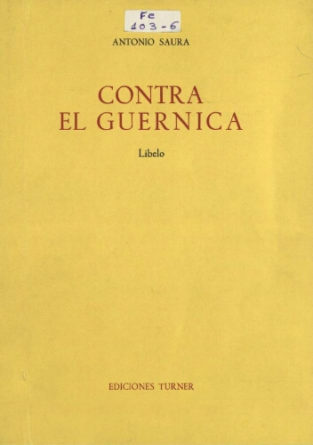 Contra el Guernica:  libelo /