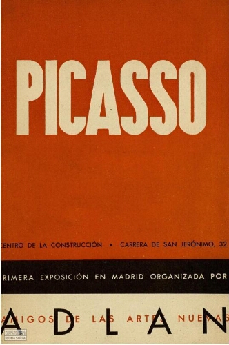Picasso: noticias sobre su vida y su arte, con una bibliografía, por Guillermo de Torre