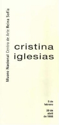 Cristina Iglesias: del 5 de febero al 20 de abril de 1998, Palacio de Velázquez.