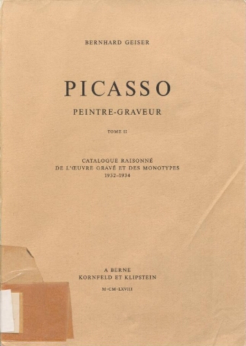 Picasso, peintre-graveur