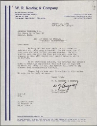 [Letter], 1981 Aug. 13, New York, to Galería Vandrés, Madrid.