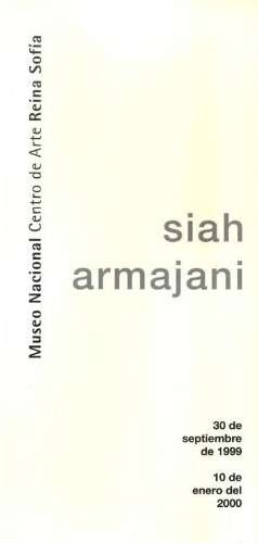Siah Armajani: 30 de septiembre de 1999 al 10 de enero del 2000.