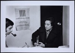 Rafael Wirth y Carme Alcalde, periodistas. Barcelona, 1976