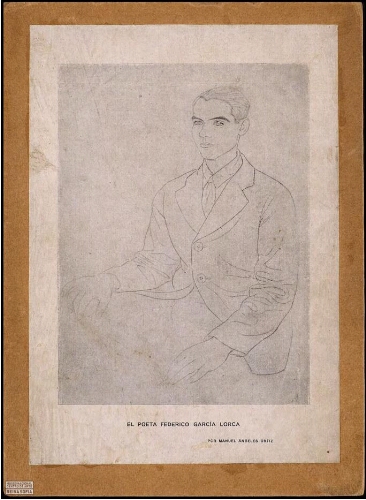 El poeta Federico García Lorca: [dibujo] /