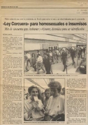 "Ley Corcuera" para homosexuales e insumisos
