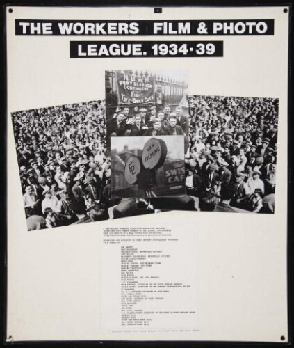 The Workers Film & Photo League (Liga fílmica y fotográfica de los trabajadores)