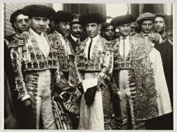 Los diestros Gaona, Joselito el Gallo, Vicente Pastor y Bombita antes del paseíllo
