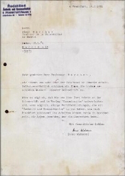 [Carta] 1971 julio 14, Frankfurt, a Simón Marchán, Madrid
